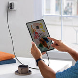 Cablu UGREEN de date US557 (15267), USB-C to USB-C, 5A, 100W, 1m, alb