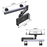 Suport auto UGREEN LP904 (55443), pentru Headrest, Dual Telescopic Brat, 360A° Rotatie, pentru Telefon, Tablet up to 9.84, negru