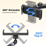 Suport auto UGREEN LP904 (55443), pentru Headrest, Dual Telescopic Brat, 360A° Rotatie, pentru Telefon, Tablet up to 9.84, negru