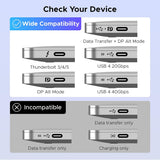 Adaptor UGREEN KVM Switch AW502 (55451), 2x Type-C to HDMI, 4K@60Hz, 24-bit/30-bit, RGB