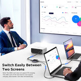 Adaptor UGREEN KVM Switch AW502 (55451), 2x Type-C to HDMI, 4K@60Hz, 24-bit/30-bit, RGB