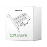 UGREEN Expansion Card CM302 (70504), M.2 SATA + M.2 NVMe to PCI-E X4, 32Gbps (PCI-E), 6Gbps (SATA), Negru