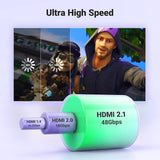 Cablu audio UGREEN Video Cable HD140 (80405), HDMI to HDMI, 8K@60Hz, 48Gbps High Speed, Audio-Video, ARC, HDR, 5m, negru