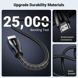 Cablu audio UGREEN Video Cable HD140 (80405), HDMI to HDMI, 8K@60Hz, 48Gbps High Speed, Audio-Video, ARC, HDR, 5m, negru