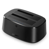 UGREEN Hard Drive Enclosure Dual-Bay CM198 (50857), SATA III, USB3.0, 6Gbps, Up to 24TB, Negru