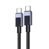 Cablu UGREEN de date L512 (35985), USB-C to Type-C, Incarcare rapida, PD100W, 5A, 480Mbps, 0.5m, gri