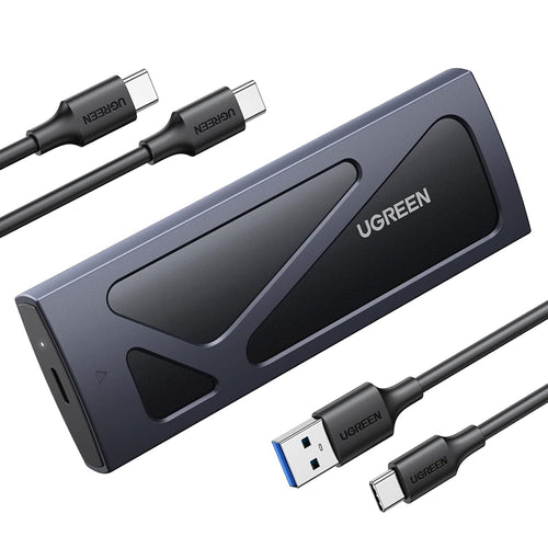 UGREEN Hard Drive Enclosure CM578 (15512), M.2 NVMe SSD, 10Gbps, 2TB, cu 2x Type-C Cable, Dark Albastru