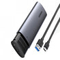 UGREEN Hard Drive Enclosure CM400 (10903), cu USB to Type-C Cable, USB-C to M.2 B-Key, pentru SSD SATA, 6Gbps, 2TB, Gri