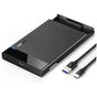 UGREEN Hard Drive Enclosure US221 (50743), cu Cable, USB-C to SATA (7+15) Pin, 6Gbps, pentru 2.5inch SATA SSD/HDD, Negru