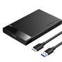 UGREEN Hard Drive Enclosure US221 (30848), USB to Micro-B Cable Included, HDD/SSD Rack, SATA, 5Gbps, Negru