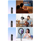 Selfie stick UGREEN LP586 (15062), cu Tripod Telescopic, Bluetooth Telecomanda, 4-7.2inch Devices, 1596mm, negru