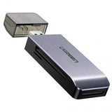 Cititor de carduri UGREEN Card Reader CM180 (50541), USB to SD/TF/CF/MS Card, Plug&Play, 512GB, 5Gbps, gri