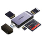 Cititor de carduri UGREEN Card Reader CM180 (50541), USB to SD/TF/CF/MS Card, Plug&Play, 512GB, 5Gbps, gri