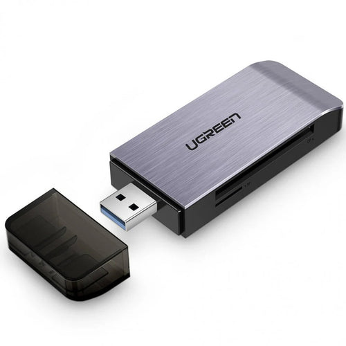 Cititor de carduri UGREEN Card Reader CM180 (50541), USB to SD/TF/CF/MS Card, Plug&Play, 512GB, 5Gbps, gri