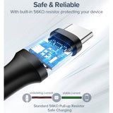 Cablu UGREEN de date US287 (60116), USB to Type-C, 3A, 18W, 1m, negru