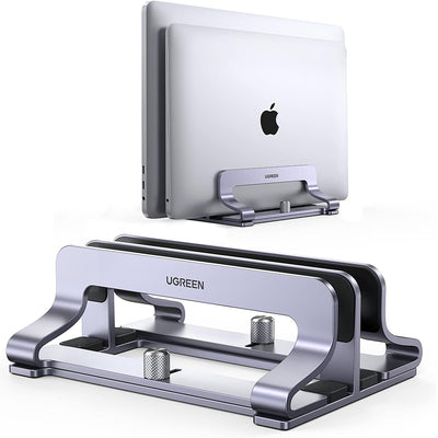 UGREEN Laptop Holder LP258 (60643), Dual-Slot Design, reglabil, Up to 15.6, Argintiu