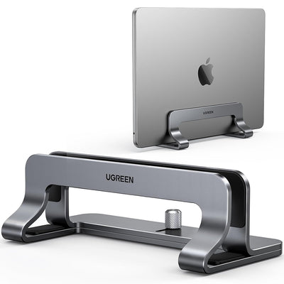 UGREEN Vertical Laptop Holder LP258 (20471), reglabil Stand, Single Slot, Up to 15.6, Argintiu