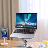 UGREEN Laptop Holder LP339 (40291), reglabil, pliabil, Secure Hold, Fast Heat Dissipation, Aluminum, 13-17.3, Argintiu