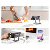 Suport de birou UGREEN birou LP263 (80708), Folding Feature, Premium Metal Build, Non-slip Base, pentru Phone 4.7-7.9, gri
