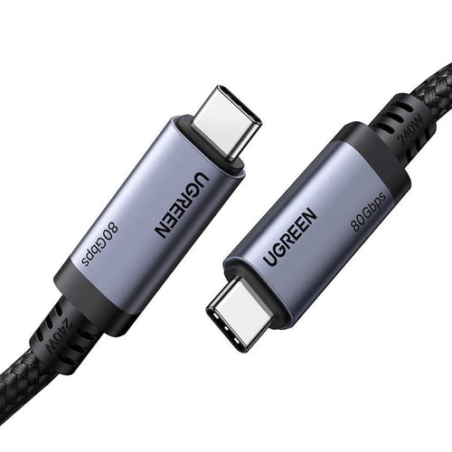 Cablu UGREEN de date L706 (65383), USB-C to USB-C, 80Gbps, 240W, 16K@60Hz, 1m, negru