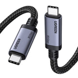 Cablu UGREEN de date L706 (65383), USB-C to USB-C, 80Gbps, 240W, 16K@60Hz, 1m, negru