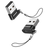 Adaptor UGREEN Adapter US280 (50568), USB to USB-C, Sync & Charge, Lanyard, 480Mbps, Negru