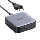 Statie de incarcare UGREEN Nexode CD328 (90928), cu Cablu, USB, 3x Type-C, GaN II, 4in1, Incarcare rapida, 100W, 2m, gri