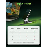 Incarcator wireless UGREEN Genshin Impact Ed.W702 (35316GI), MagFlow, Qi2, 15W, 2x USB-C, Pliabil, 3A, Cable, 1m, negru