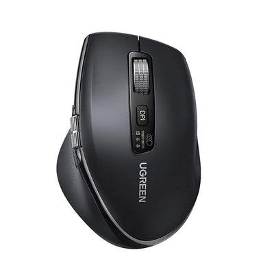 Mouse wireless UGREEN M751 (45792), 2.4Ghz, Bluetooth 5.4, High-Speed Scroll, 1000/1600/2400/3200/5000DPI, negru