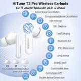 Casti wireless UGREEN HiTune T3 Pro WS206 (35725), Bluetooth 5.4, Active Zgomot-Cancelling, 400mAh, alb