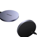 Incarcator wireless UGREEN Incarcator Wireless CD245 (30233), Qi, 15W, MagSafe, Aluminum Alloy, Strong Magnets, USB-C Cable Included, 1.5m, gri