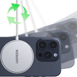 Incarcator wireless UGREEN Magnetic Incarcator Wireless W703 (35565), Fast Charge, Universal, USB-C, Qi2, 15W, 5V/3A, Type-C Cable, 1.5m, alb