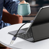 Adaptor UGREEN OTG Adaptor Cablu US378 (70889), Type-C to USB, Plug & Play, 5Gbps, Braided Nylon, 15cm, Gri