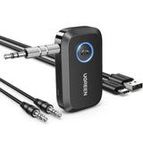 Adaptor UGREEN Audio Receiver CM596 (90748), Jack 3.5mm, Bluetooth, Zgomot, cu 1x USB-C Cable, 1x Cablu Audio, Negru