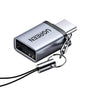 Adaptor UGREEN OTG Adapter US270 (50283), Type-C to USB, Plug si Play, 5Gbps, Anti-Lost Design cu Lanyard, Gri