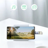 Adaptor UGREEN OTG Adapter US270 (50283), Type-C to USB, Plug si Play, 5Gbps, Anti-Lost Design cu Lanyard, Gri