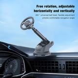 Suport auto Techsuit MagProX (S12), pentru Bord, MagSafe Compatibil, 360A° Rotatie, Ventuza Mounting Baza, negru