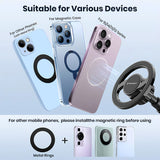 Suport auto Techsuit MagProX (S12), pentru Bord, MagSafe Compatibil, 360A° Rotatie, Ventuza Mounting Baza, negru