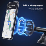 Suport auto Techsuit MagProX (S12), pentru Bord, MagSafe Compatibil, 360A° Rotatie, Ventuza Mounting Baza, negru