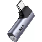 Adaptor UGREEN Audio Adapter CM460 (20194), Type-C to 3.5mm Jack, DAC Chip, Aluminum, Gri