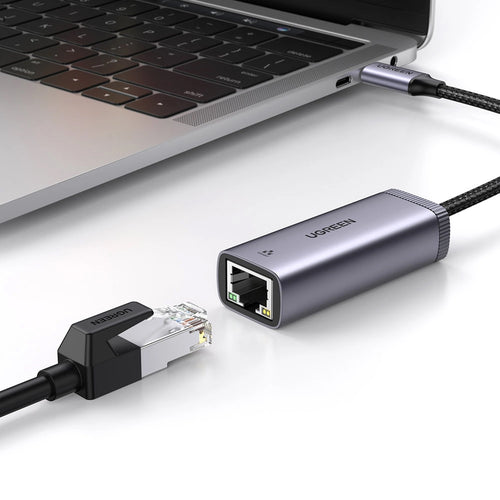 Adaptor UGREEN Ethernet Adapter CM483 (40322), USB-C to RJ45 LAN Port, Plug & Play, Windows, Linux, Macos, 1000Mbps