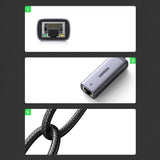 Adaptor UGREEN Ethernet Adapter CM483 (40322), USB-C to RJ45 LAN Port, Plug & Play, Windows, Linux, Macos, 1000Mbps