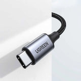 Cablu audio UGREEN CM450 (20192), Type-C to 3.5mm Jack, DAC Chip, Plug&Play, Flexible, High Durability, 1m, gri