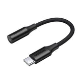Adaptor UGREEN, Audio Cable Av161 50631 Type-C to Jack 3 5mm Aluminum Shell Analog Digital 24bit 96khz 10cm Koff
