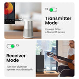 Adaptor UGREEN Audio Receiver CM523 (60300), Jack 3.5mm Cable Included, USB, Bluetooth 5.1, Tx/rx Mode, Negru