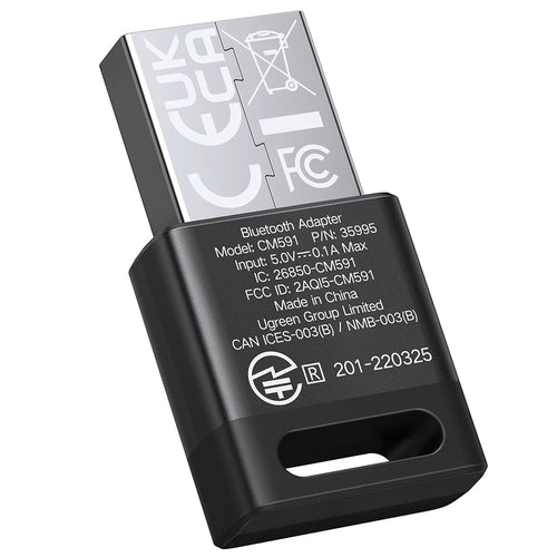 Adaptor UGREEN Bluetooth Adapter CM591 (35995), USB, Plug&play, Mini Size, Negru
