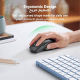 Mouse wireless UGREEN MU101 (90395), 2.4 GHz, Bluetooth 5.0, 1000/1600/2000/4000 DPI, Ergonomic Design, negru