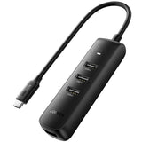 Hub USB UGREEN CM416 (10916), Type-C to 4x USB, 5Gbps, 0.25m, negru