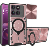 Husa pentru Motorola Edge 60 Pro, Techsuit CamGuard Pro, roz auriu