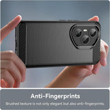 Husa pentru Honor 400 Pro, Techsuit Carbon Silicone, albastru